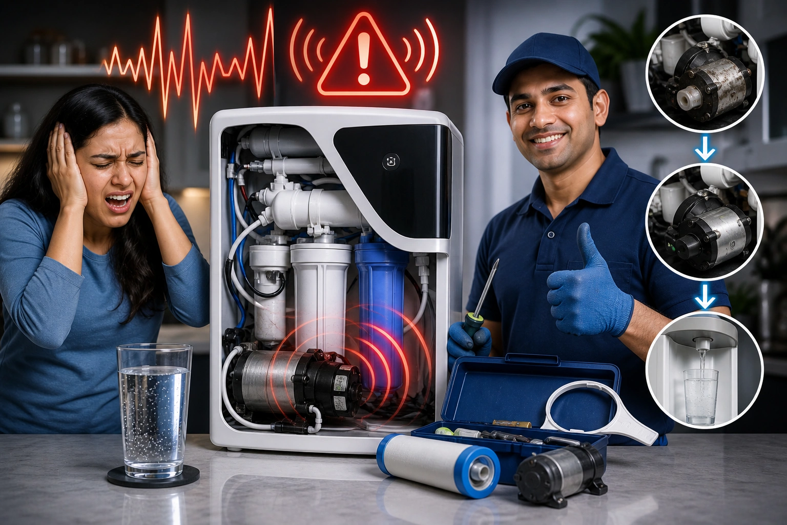 Is Your RO Purifier Making Loud Noises? Here is How to Fix It